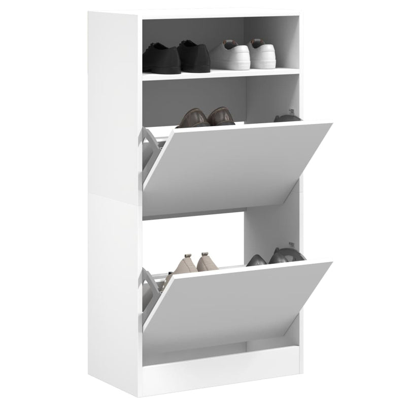 Schoenenkast Met 2 Klaplades 80X34X116 Cm