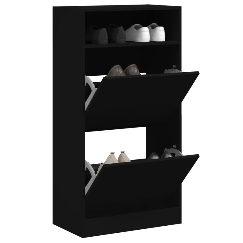 Schoenenkast Met 2 Klaplades 80X34X116 Cm