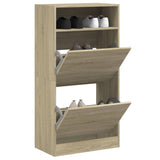Schoenenkast Met 2 Klaplades 80X34X116 Cm