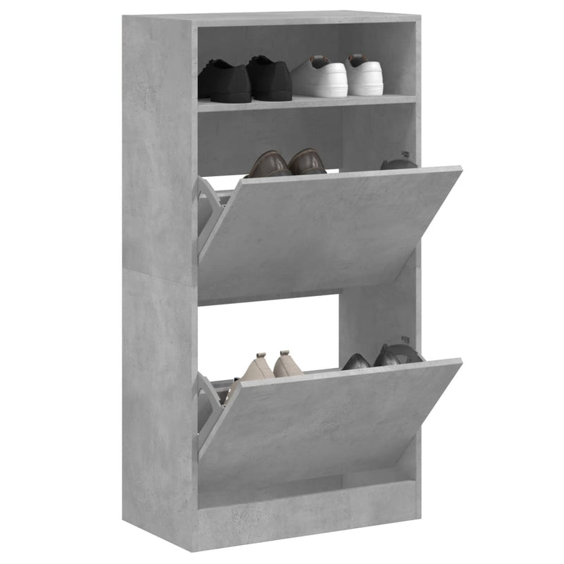 Schoenenkast Met 2 Klaplades 80X34X116 Cm