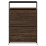 Schoenenkast 75X34X112 Cm Bewerkt Hout