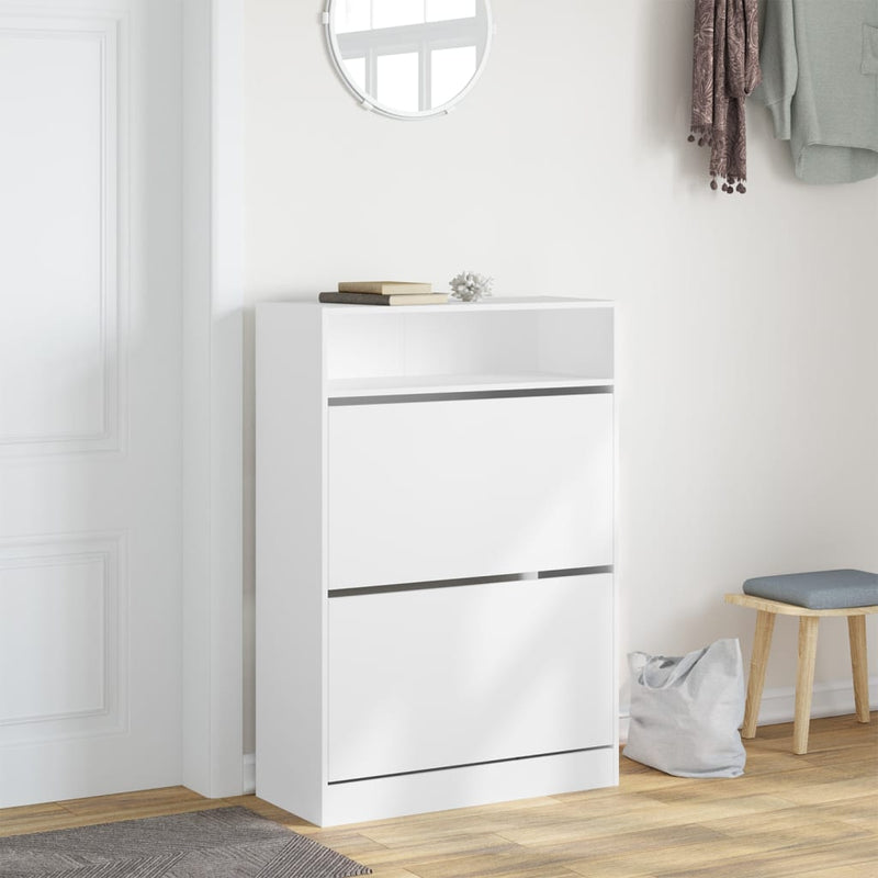 Schoenenkast Met 2 Klaplades 80X34X116 Cm