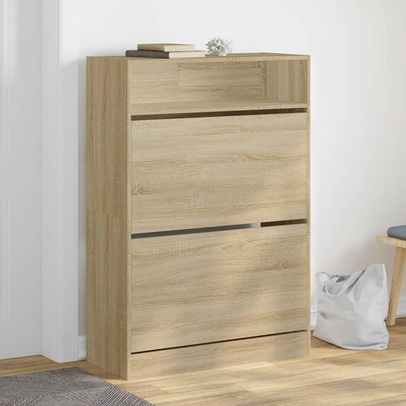 Schoenenkast Met 2 Klaplades 80X34X116 Cm