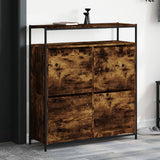 Schoenenkast 75X34X112 Cm Bewerkt Hout