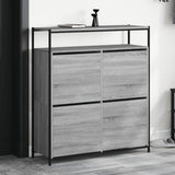 Schoenenkast 75X34X112 Cm Bewerkt Hout
