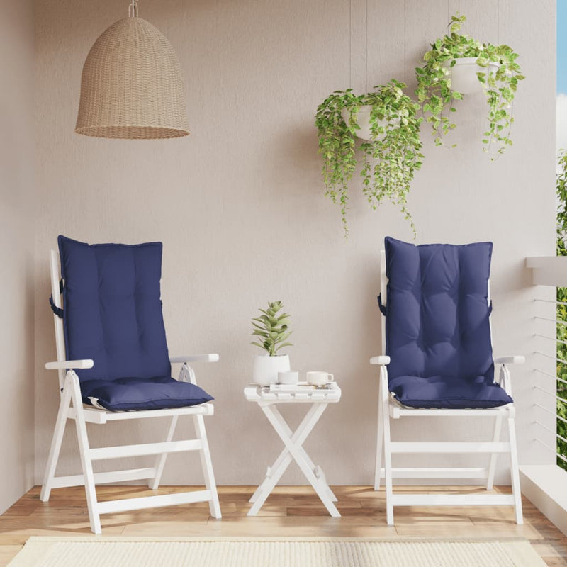 Stoelkussens Hoge Rug Oxford Stof