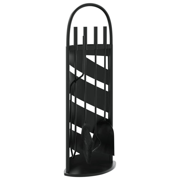 5-Delige Haardset 23X15X66 Cm Staal