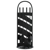 5-Delige Haardset 23X15X66 Cm Staal