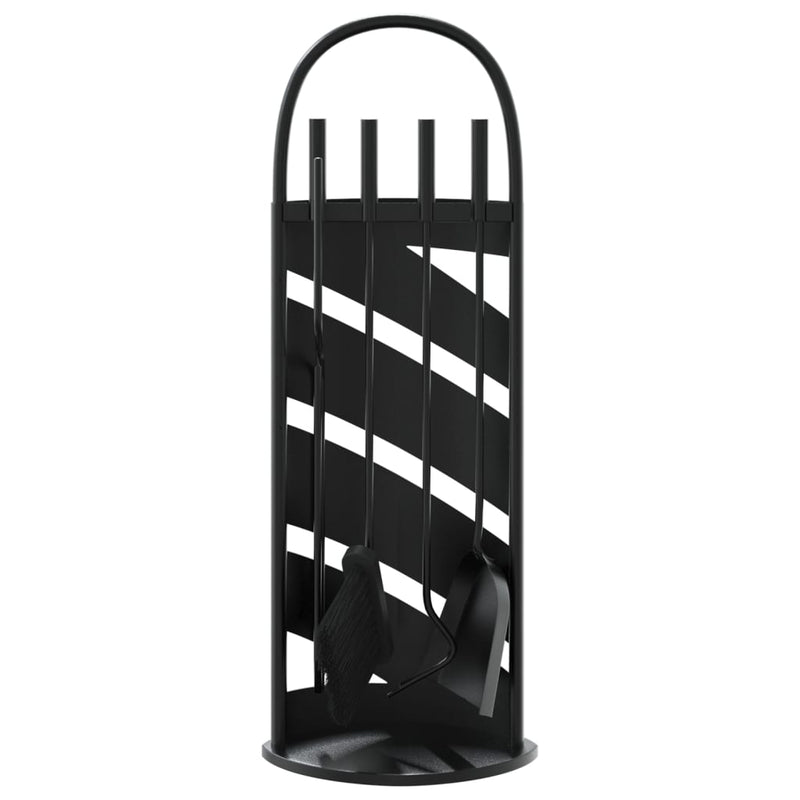 5-Delige Haardset 23X15X66 Cm Staal