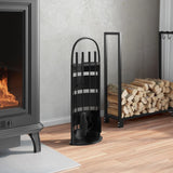 5-Delige Openhaardgereedschapset 23X15X66 Cm Staal