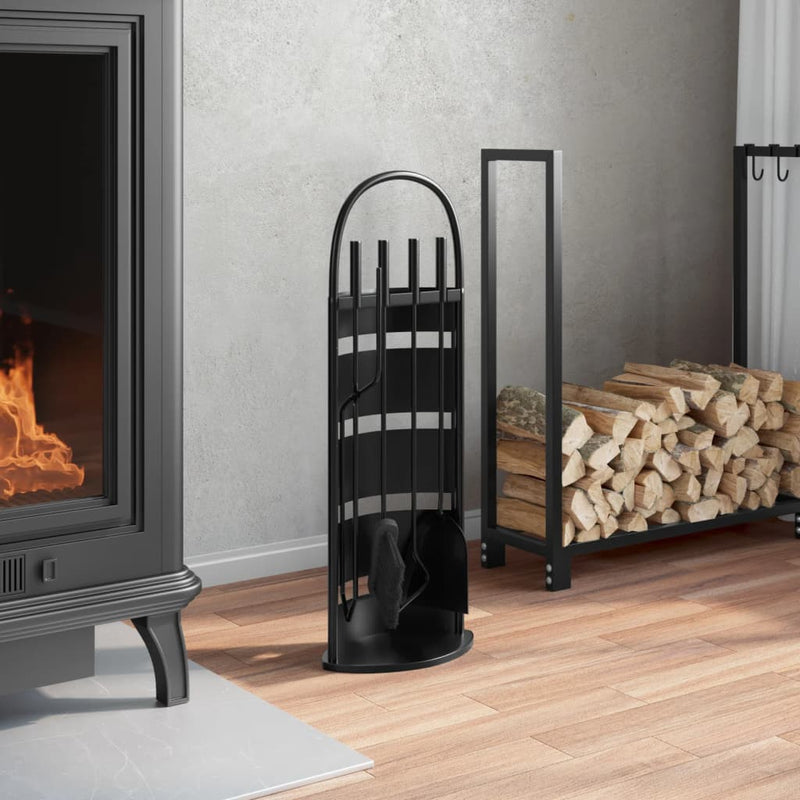5-Delige Openhaardgereedschapset 23X15X66 Cm Staal