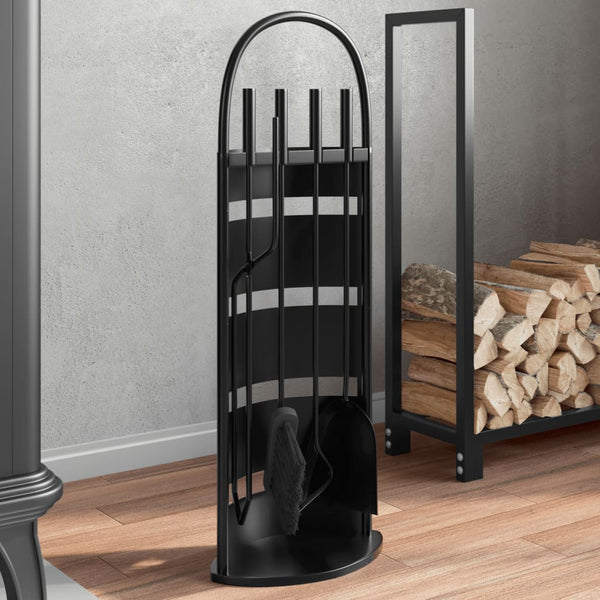 5-Delige Openhaardgereedschapset 23X15X66 Cm Staal