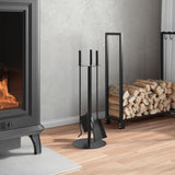 4-Delige Openhaardgereedschapset 22X59 Cm Staal