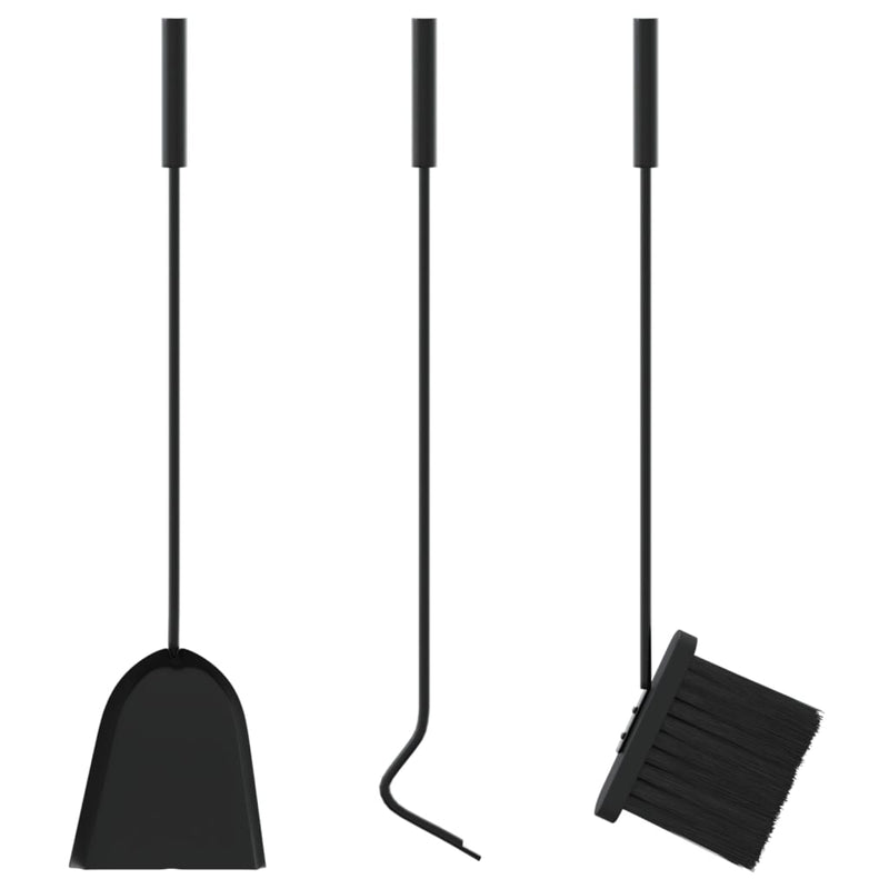 4-Delige Openhaardgereedschapset 22X59 Cm Staal