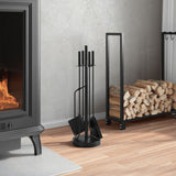5-Delige Openhaardgereedschapset 18X66 Cm Staal