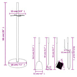5-Delige Openhaardgereedschapset 18X66 Cm Staal