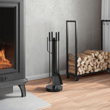 5-Delige Openhaardgereedschapset 18X56 Cm Staal