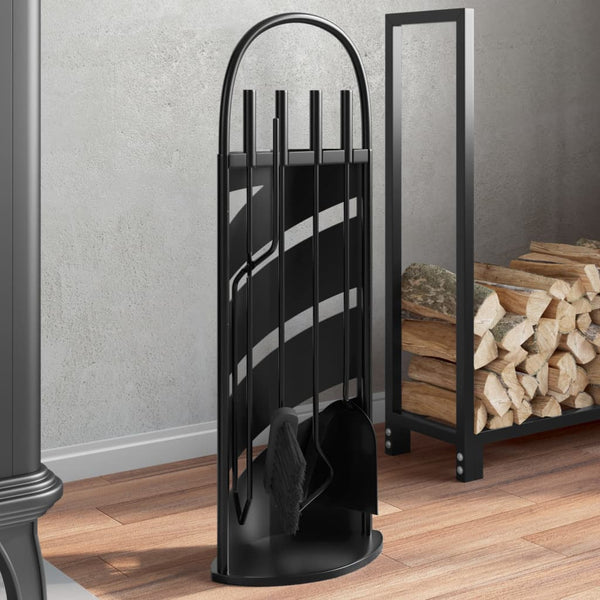 5-Delige Openhaardgereedschapset 23X15X66 Cm Staal