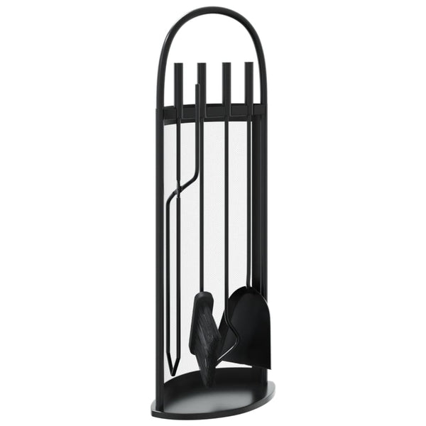 5-Delige Openhaardgereedschapset 23X15X66 Cm Staal