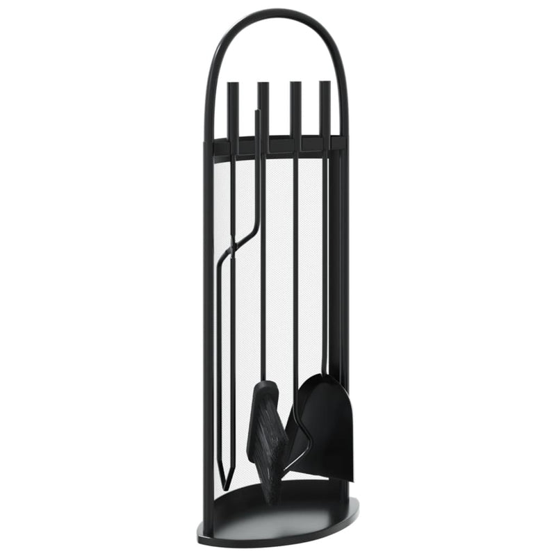 5-Delige Openhaardgereedschapset 23X15X66 Cm Staal