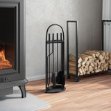 5-Delige Openhaardgereedschapset 23X15X66 Cm Staal