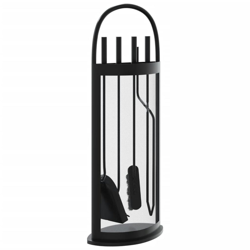 5-Delige Openhaardgereedschapset 23X15X66 Cm Staal
