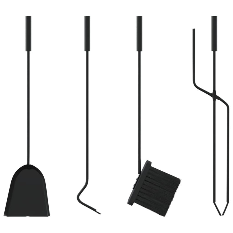 5-Delige Openhaardgereedschapset 23X15X66 Cm Staal