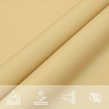 Zonnezeil 4X3 M 100% Polyester Oxford Kleurig Zand