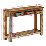 Wandtafel Massief Gerecycled Hout