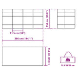 Windscherm Camping Waterdicht 366X152X152 Cm