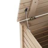 Wasmand Met Wielen Rana 45X45X64 Cm Massief Grenenhout