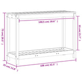 Oppottafel Met Schap Massief Douglashout