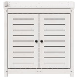 Oppottafel Met Schappen 82,5X50X86,5 Cm Massief Grenenhout