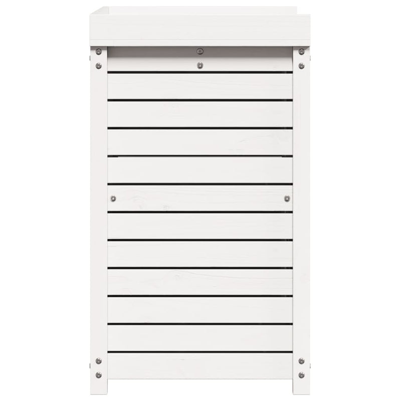 Oppottafel Met Schappen 82,5X50X86,5 Cm Massief Grenenhout