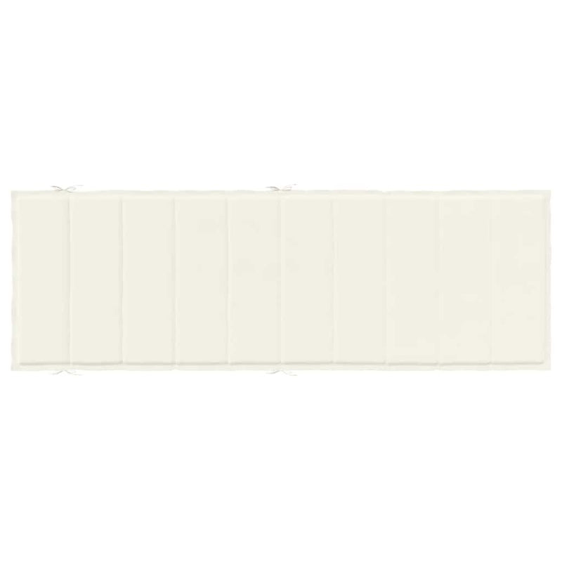Ligbedkussen 186X58X4 Cm Stof Gemêleerd Crèmekleurig