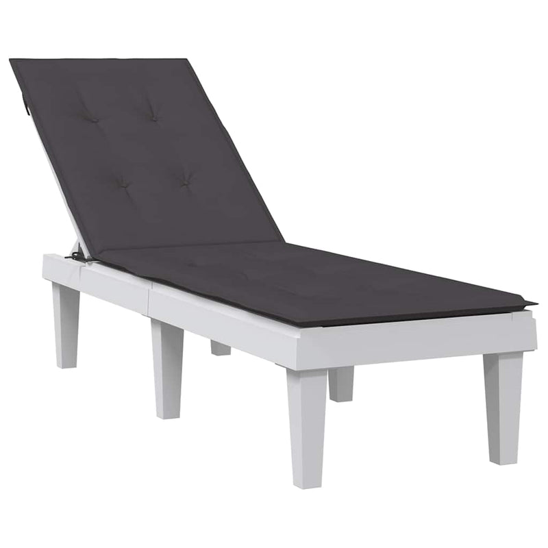 Terrasstoelkussen (75+105) X 50 X 4 Cm Stof Gemêleerd Rood