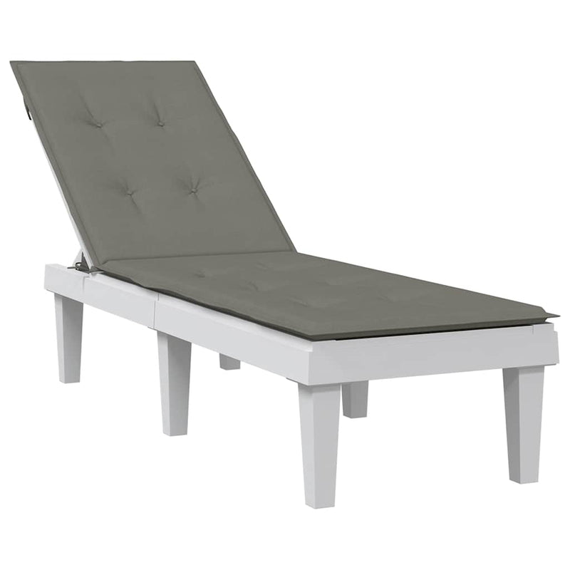 Terrasstoelkussen (75+105) X 50 X 4 Cm Stof Gemêleerd Rood