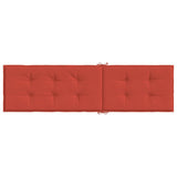 Terrasstoelkussen (75+105) X 50 X 4 Cm Stof Gemêleerd Rood