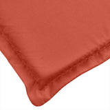 Terrasstoelkussen (75+105) X 50 X 4 Cm Stof Gemêleerd Rood