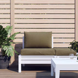 Palletkussens 2 St Stof Gemêleerd Taupe