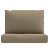 Palletkussens 2 St Stof Gemêleerd Taupe