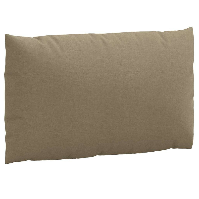 Palletkussens 2 St Stof Gemêleerd Taupe