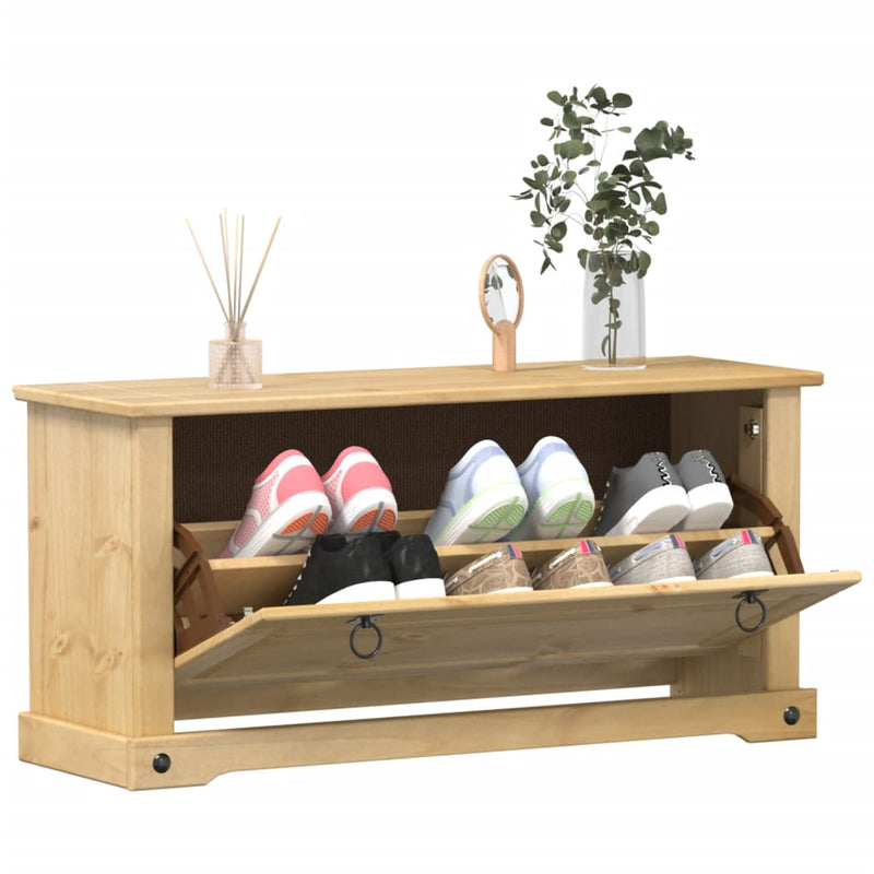 Schoenenkast Corona 99X32X Massief Grenenhout
