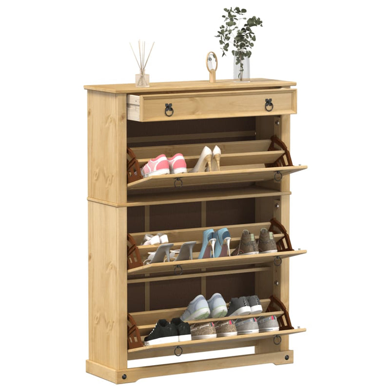 Schoenenkast Corona 99X32X Massief Grenenhout