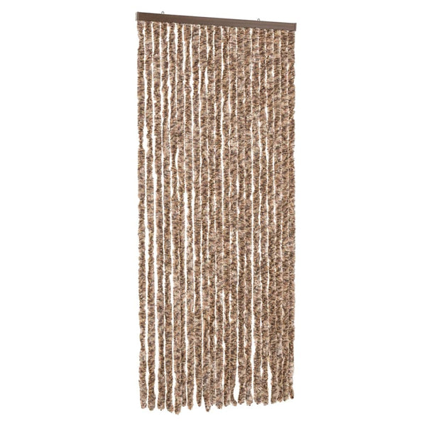 Vliegengordijn Chenille Beige En Donkerbruin