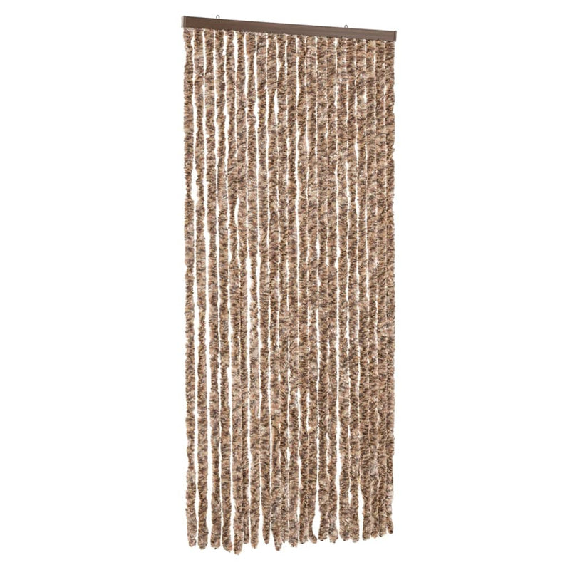 Vliegengordijn Chenille Beige En Donkerbruin