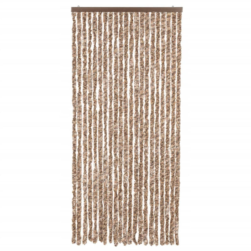 Vliegengordijn Chenille Beige En Donkerbruin