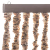 Vliegengordijn Chenille Beige En Donkerbruin
