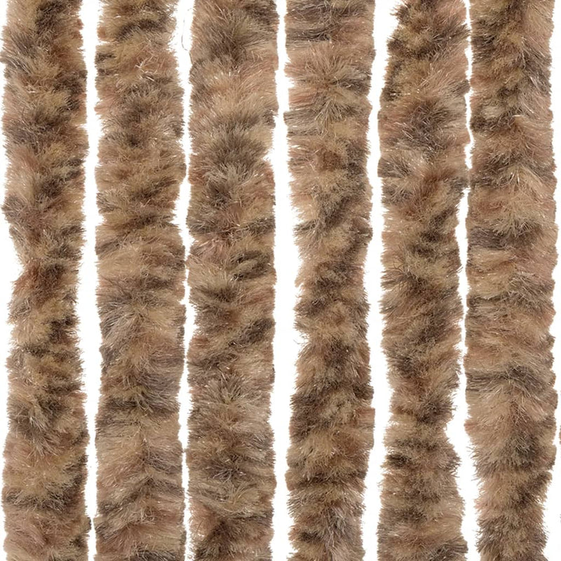 Vliegengordijn Chenille Beige En Donkerbruin