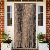 Vliegengordijn Chenille Beige En Donkerbruin